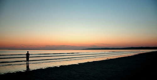 sea beach strand evening abend brittany meer sonnenuntergang sundown bretagne