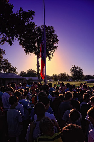 camp sunrise sony flagpole texasflag summercamp usflag nationalanthem nex campchampions nex7