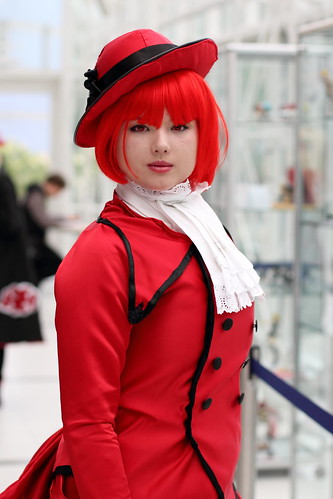 anime girl hat canon 50mm costume cosplay character redhat wig redhair ef50mmf14usm 550d ladyred tracon kuroshitsuji