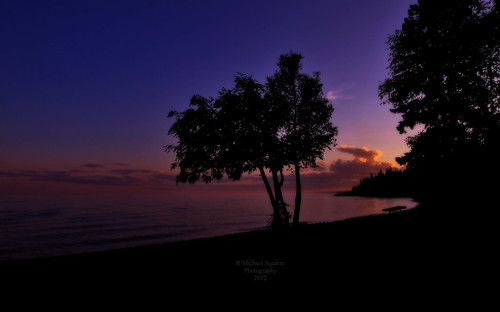 sunset minnesota greatlakes northshore lakesuperior gitchigami