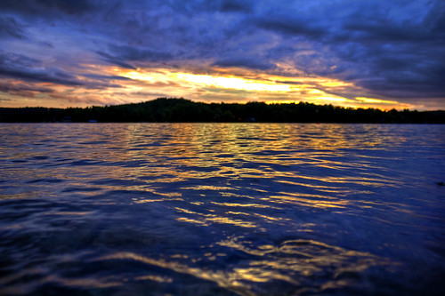 sunset lake arkansas hdr lakethunderbird cherokeevillage