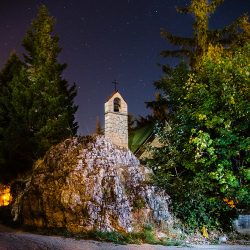 church night stars landscape 1x1 cappella stelle