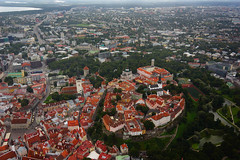 Toompea from Helicopter
