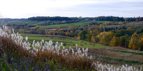 autumn landscape farm iowa