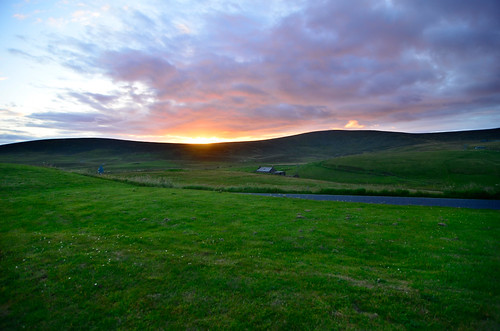 sunset sky scotland tramonto cielo shetland ecosse unst scozia saxavord