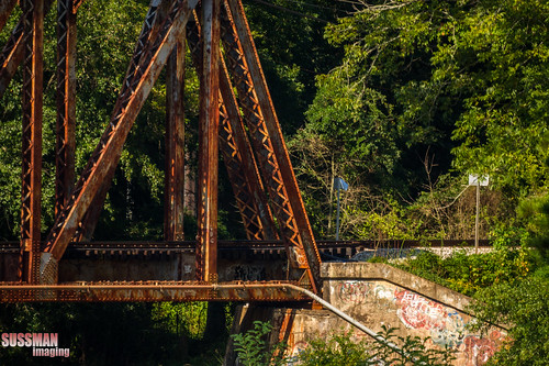 trestle bridge water river georgia rust rusty rusted railroadbridge westpoint chattahoocheeriver railroadtrestle troupcounty thesussman sonyalphadslra550 sussmanimaging
