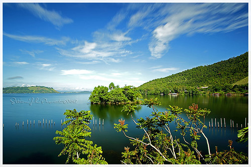 lake indonesia landscape papua danau sentani jayapura