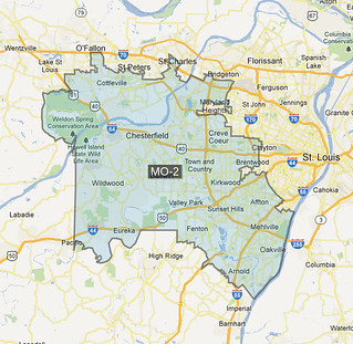 MO 2nd Congressional District map