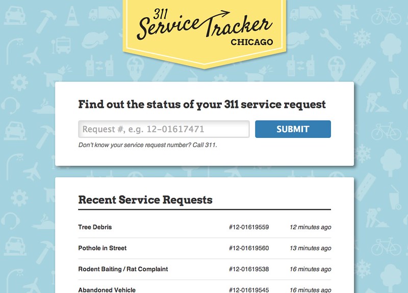 311 Service Tracker Chicago