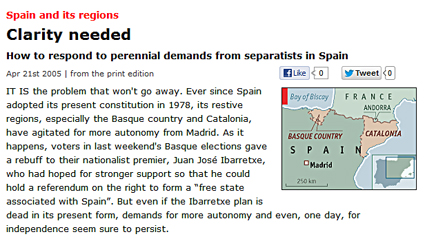 12i24 Economist abril 2005 pidiendo referendos en Cataluña y Euskadi Uti