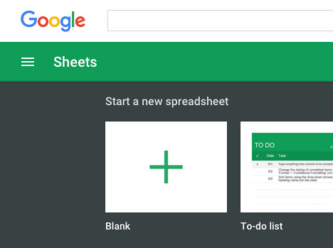 Google Spreadsheet 1