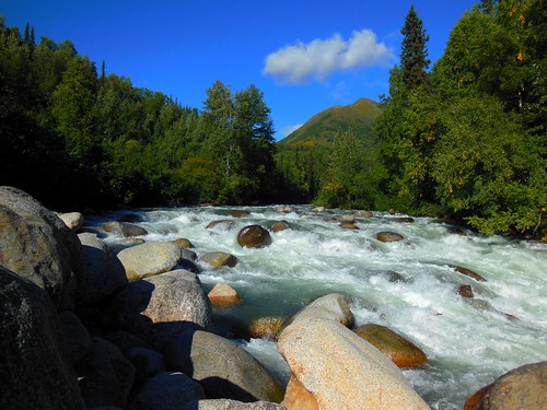 nature alaska river landscape rocks stream little susitna littlesusitnariver