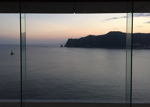 japan kamogawa window view sea