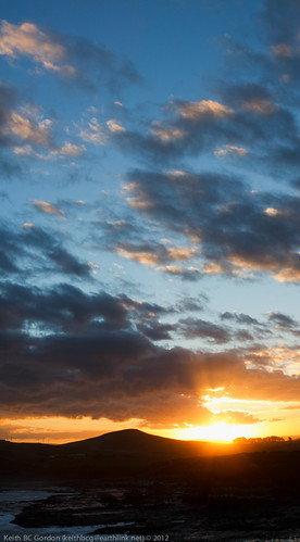 sunset newzealand nz southland curiobay