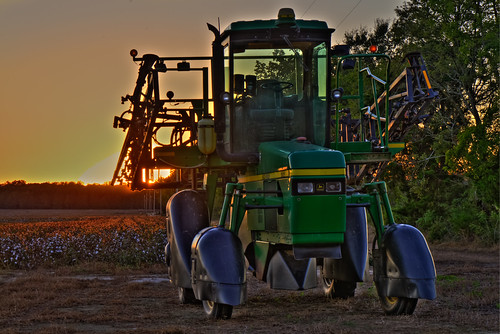 sunset tractor mississippi flora nikon cotton hdr d600 ruralmississippi floramississippi