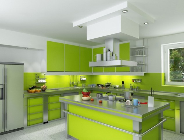 10 Refreshing Green Kitchen Designs