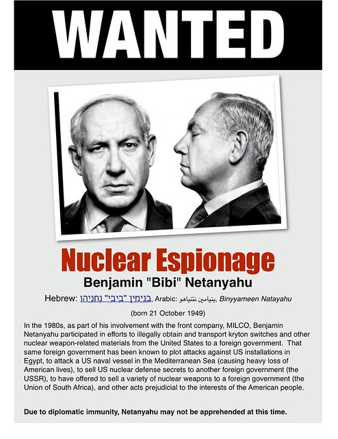 Netanyahu wanted poster