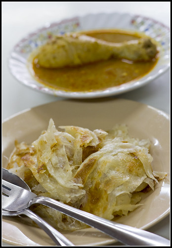 Roti with masaman curry