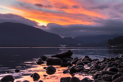 sunset newzealand lake mountains twilight dusk teanau southland fiordland laketeanau novyzeland martinsliva truetravel murihiku