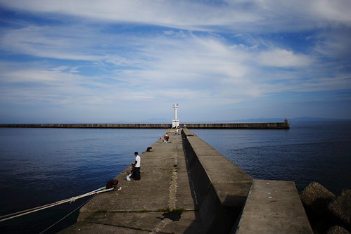 blue sea sky canon harbor hokkaido 北海道 shiretoko 知床 羅臼 ef20mmf28usm 5dmarkⅱ