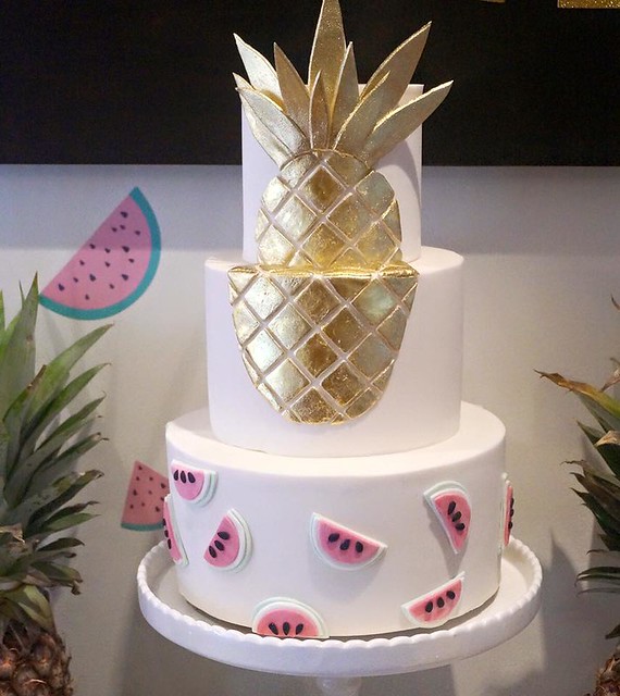 Pineapple and Watermelon Themed Cake by Cake Envy