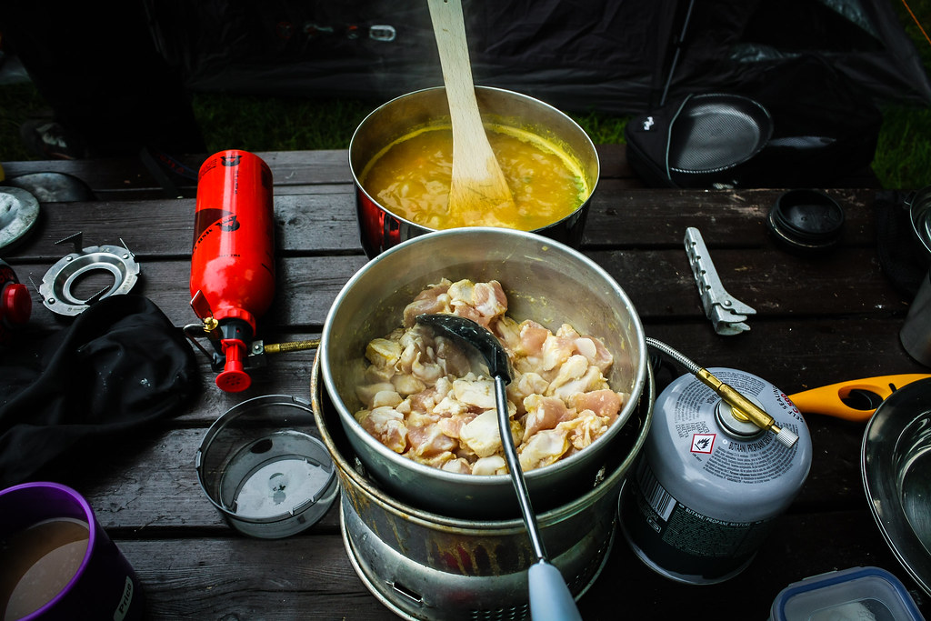 Camping cooking