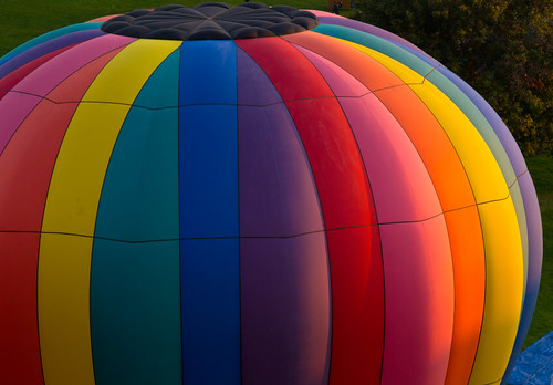 hot sunrise rainbow spirit background air balloon boise