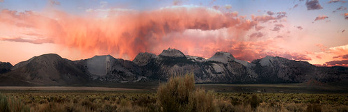 california sunset panorama clouds landscape volcano desert panoramic basin monolake inyo virga