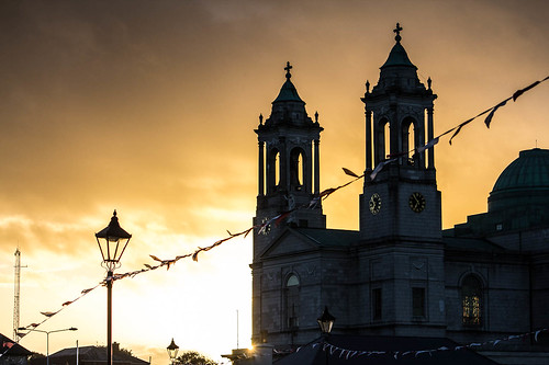 ireland sunset church silhouette canon europe flags athlone westmeath 60d 365project