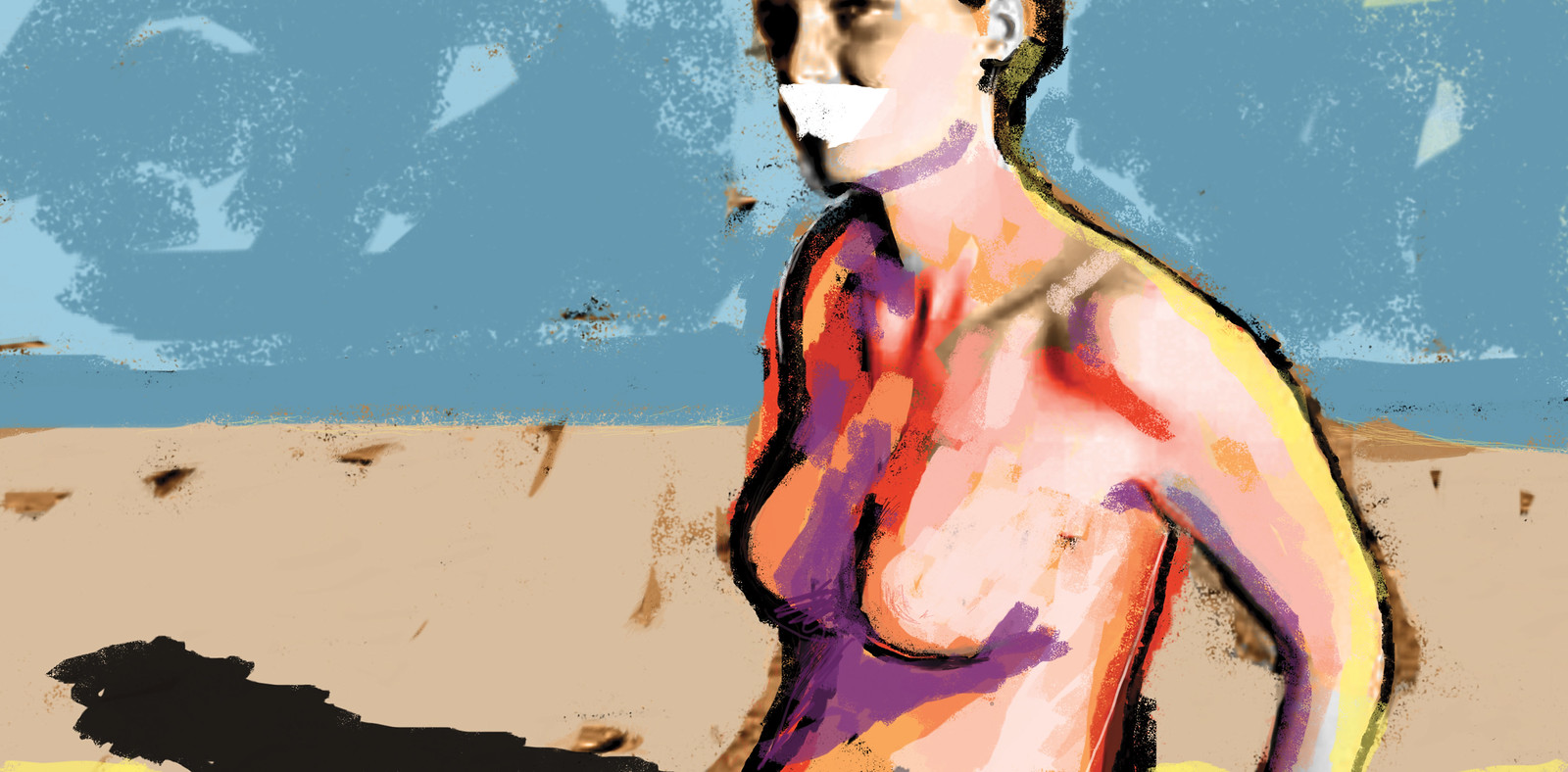 Salome and Friends Series - Model on The Beach