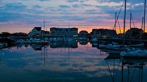 sunset france canon harbor harbour normandie 5dmarkii
