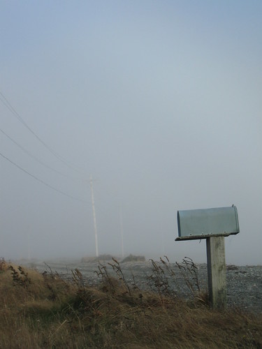fog mailbox newfoundland coast shoreline mallbay