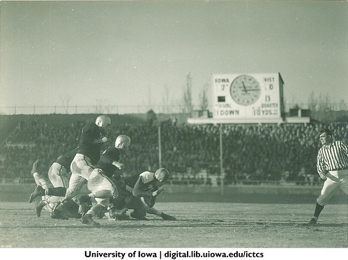Iowa-Notre Dame football game, The University of Iowa, November 11, 1939