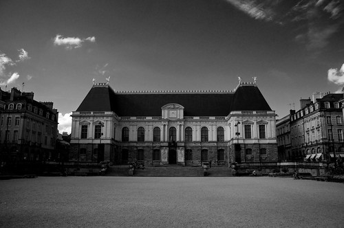 summer blackandwhite france building architecture nikon brittany europe bretagne parliament rennes 2012 d90