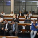 O candidato à Prefeitura de Fortaleza, André Ramos (PPL), apresenta propostas de governo na Câmara Municipal.