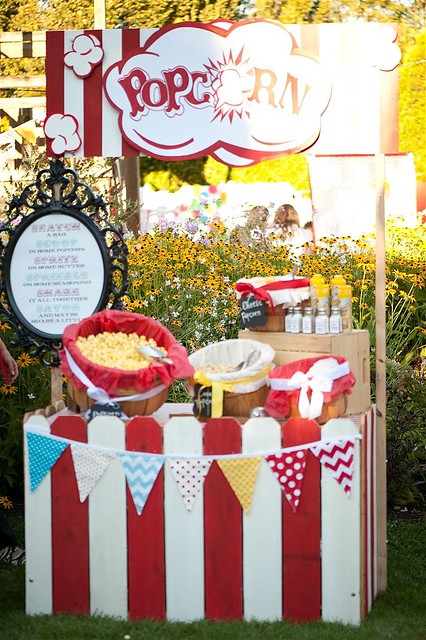 A DIY wedding carnival extravaganza. Complete with food booths