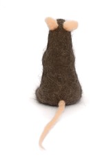 Needle Felted Mouse with Cat Hair and Wool ~ Handmade by Ginger Halverson