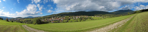 panorama germany landscape geotagged bayern bavaria cityscape landschaft lam bayerischerwald osser autopanogiga canonpowershotg11
