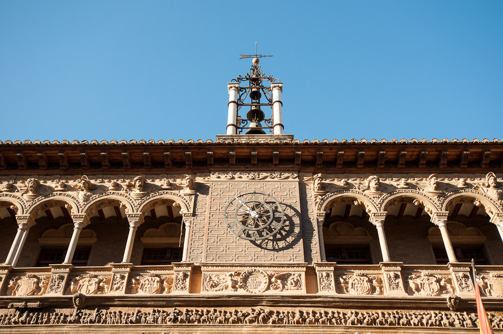 La fachada del Ayuntamiento de Tarazona