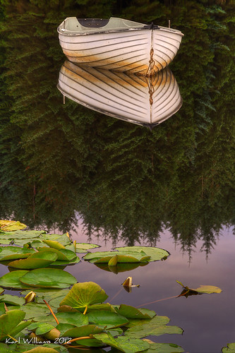 water forest reflections landscape boats scotland waterlilies trossachs hdr lochrusky