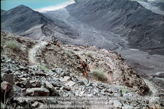 Jebel Shamsan climb with Conquest Bay in the background. Aden 1965, 1966 or 1967