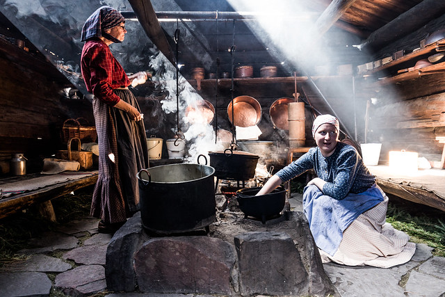 Cheese makers at the Stockholm Skansen