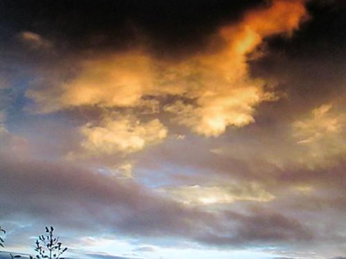 sky orange sun colour beautiful sunshine night clouds outdoors evening