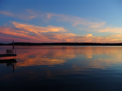sunset sun lake reflection nature water wisconsin shoreline cybershot sonydscf828 cranelake
