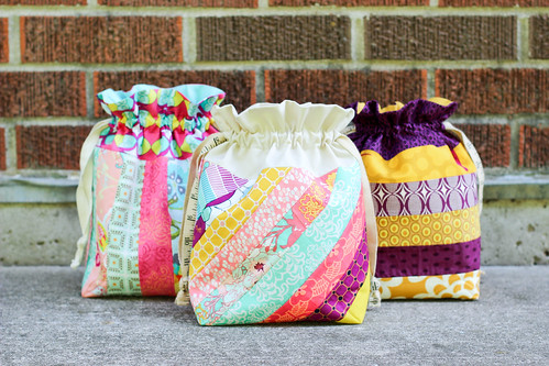 In Color Order: Striped Drawstring Bag Tutorial