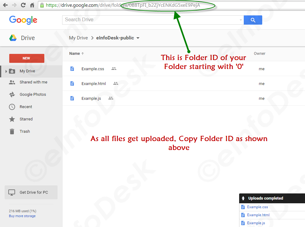 Folder ID of Public Folder in Google Drive