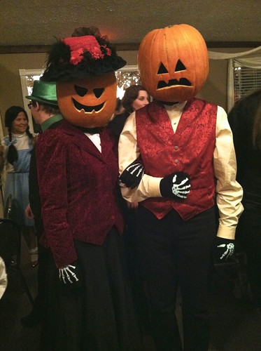 Halloween Costumes: Mr. and/or Mrs. Pumpkinhead