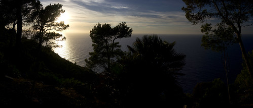 sea panorama sunrise evening abend meer wolken mallorca steilküste romantik mittelmeer mediteran