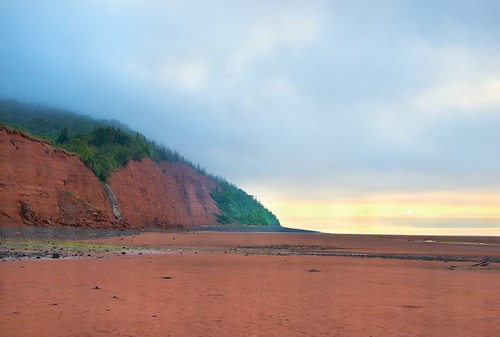 morning red canada beach nature landscapes sand rocks novascotia fineart atlanticocean blomidon
