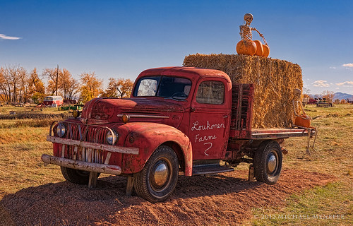 classic ford halloween rural truck vintage pumpkin landscape skeleton colorado antique pumpkins boulder co farms clff 2012a loukonen